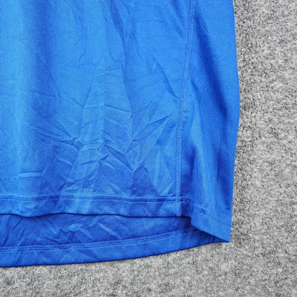 Adidas T-Shirt Mens L B.A.A. 10K Boston Athletic Association Blue Running EUC